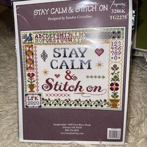 Imaginating‎ Stay Calm & Stitch On Cross Stitch Kit